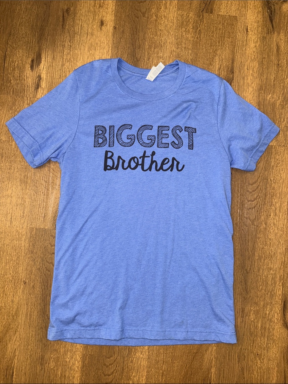 Bella Canvas Blue "Biggest Brother" Short Sleeve Tee